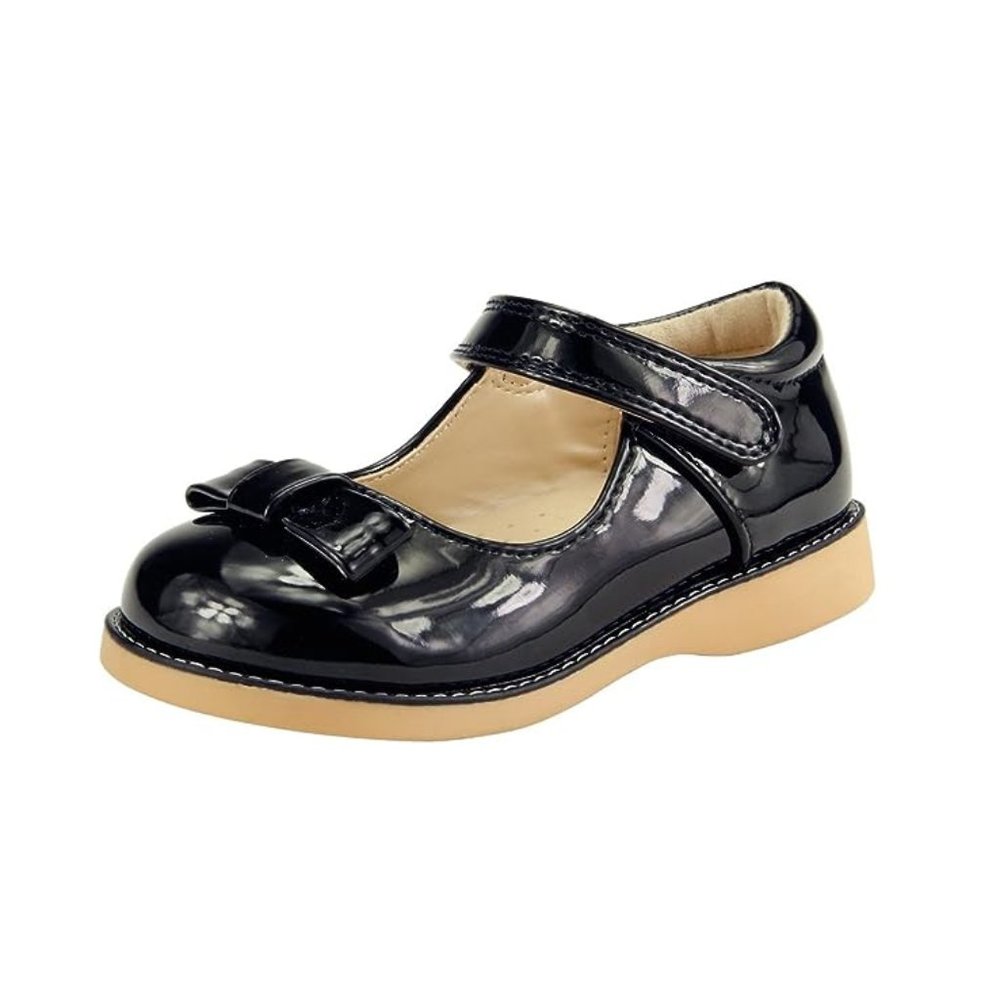 The Doll Maker Girl Cute Mary Jane Flats - School Dress Shoes - Black -